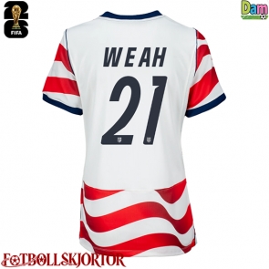 Förenta stater Timothy Weah #21 Hemmatröja Dam VM 2026 Kortärmad